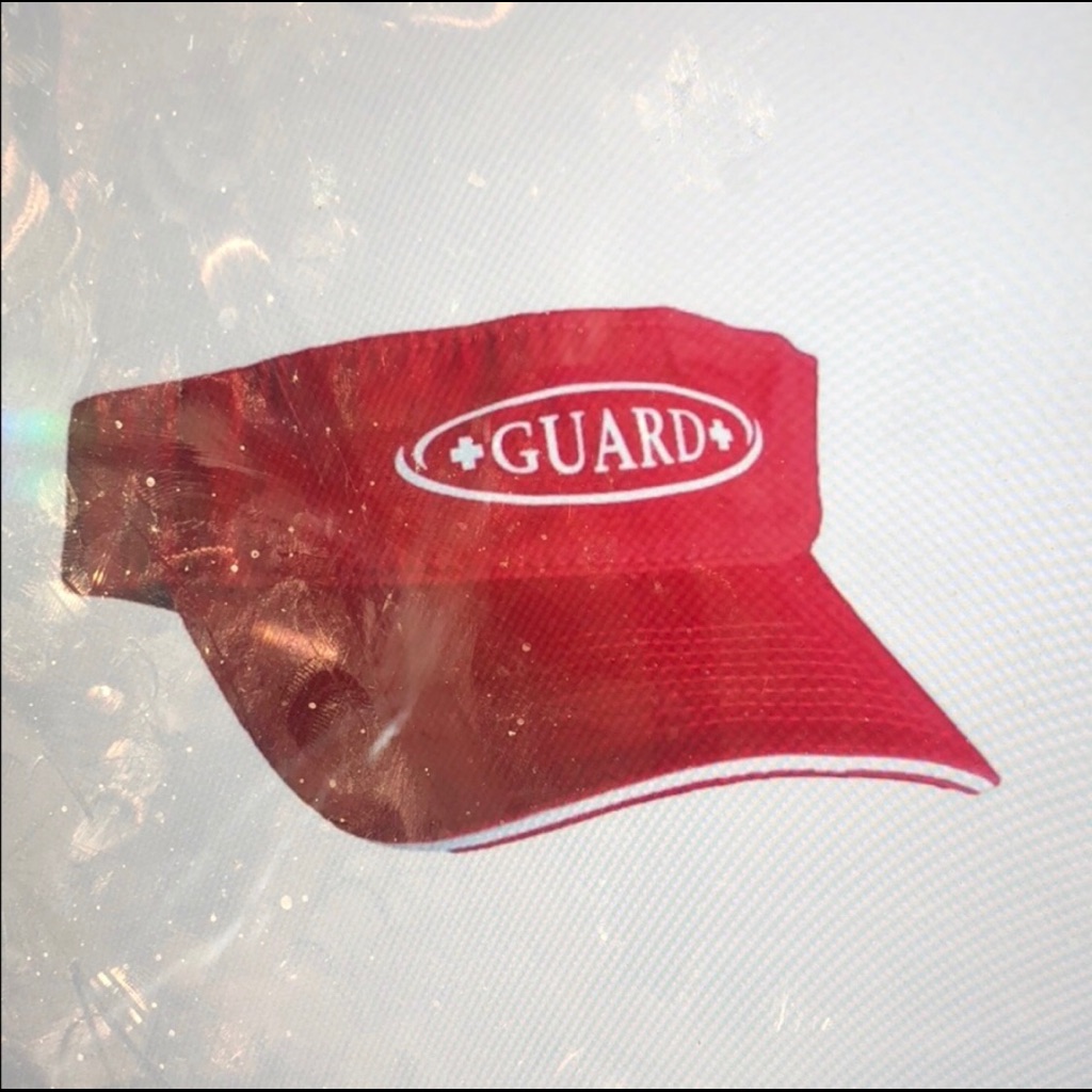 Red Lifeguard Visor